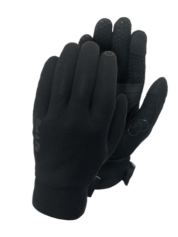 Waterproof Grippy Trekking Gloves - Black