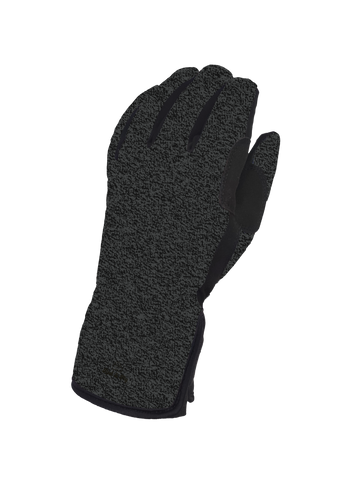 Patterned Waterproof Gloves - Grey Melange