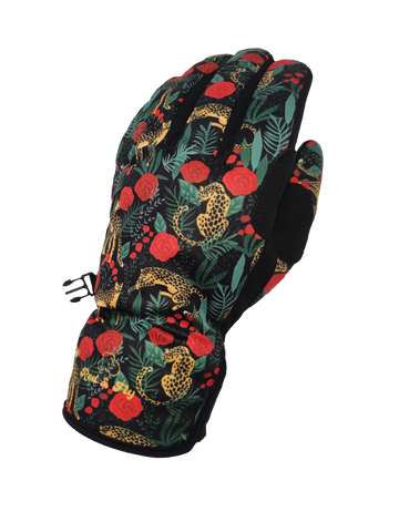 Patterned Waterproof Gloves - Leophard Garden
