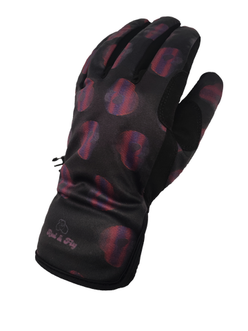 Patterned Waterproof Gloves - Cyberskulls