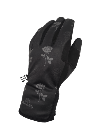 Patterned Waterproof Gloves - Rose Tattoo