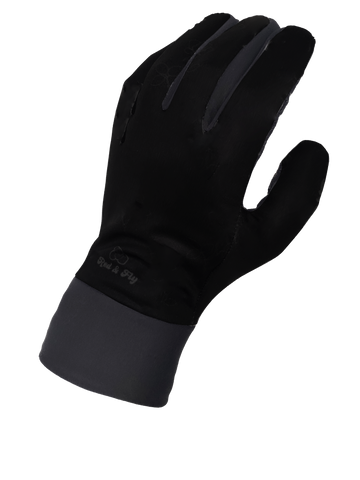 Patterned Thin Gloves - Black