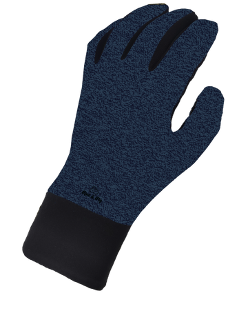 Patterned Thin Gloves - Navy Melange