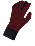 Patterned Thin Gloves - Red Melange