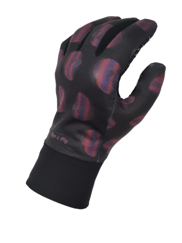 Patterned Thin Gloves - Cyberskulls