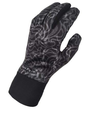 Patterned Thin Gloves - Brain